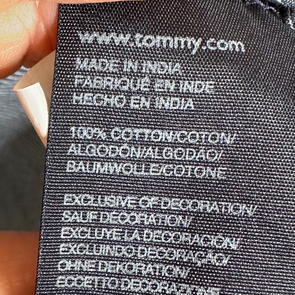 Tommy Hilfiger Mens Striped Short Sleeve Button Down Camp Shirt Blue Size Medium - Picture 7 of 9